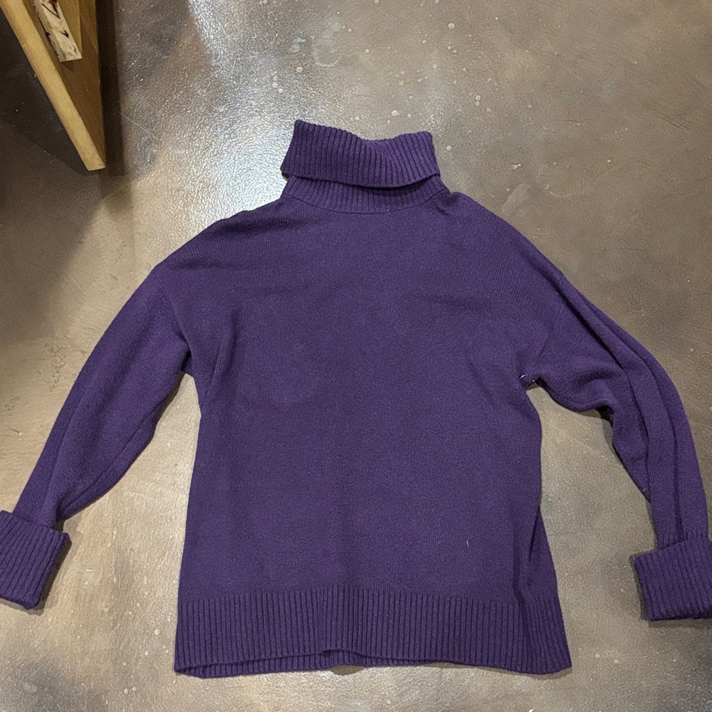 Old Navy Deep Purple Turtleneck Sweater